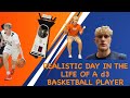 Day In The Life Of A D3 College Basketball Player! ****REALISTIC****