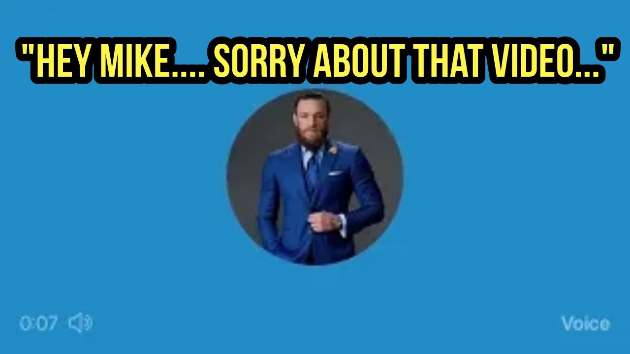 The McGregor vs Michael Bisping Twitter Voicenote (Part 2)
