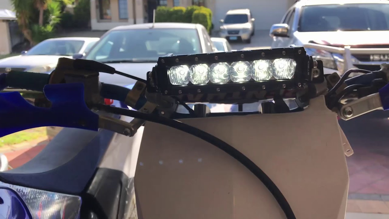 YZ250x with LED Light Bar YouTube