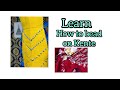 Detailed information about how to bead a Kente Gown.  Fabric embellishing