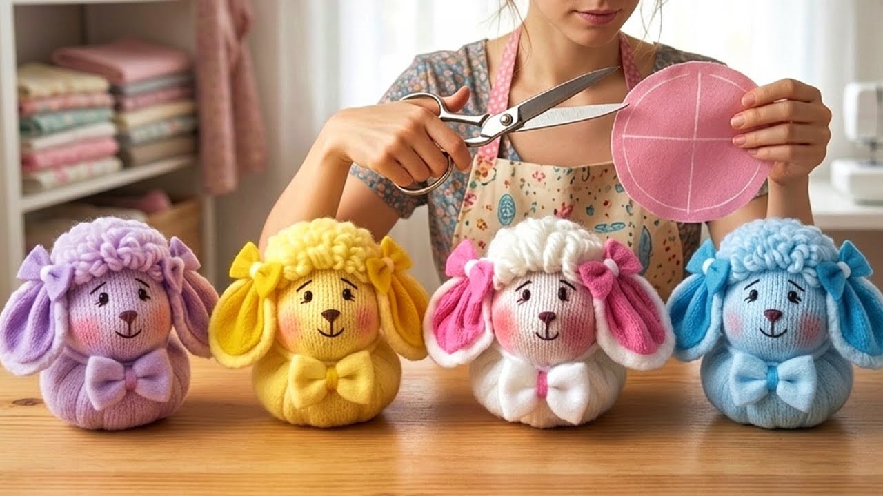 Without a sewing machine, amazing dolls from fabric scraps   😍