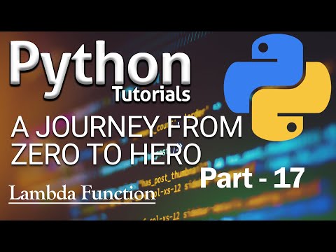 Python Tutorial | Lambda Function In Python | Part-17 [2020]