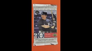 Hideki Matsui on this ORIGINAL 2,000 HOBBY pack of 2003 UPPER DECK 40 MAN baseball cards!