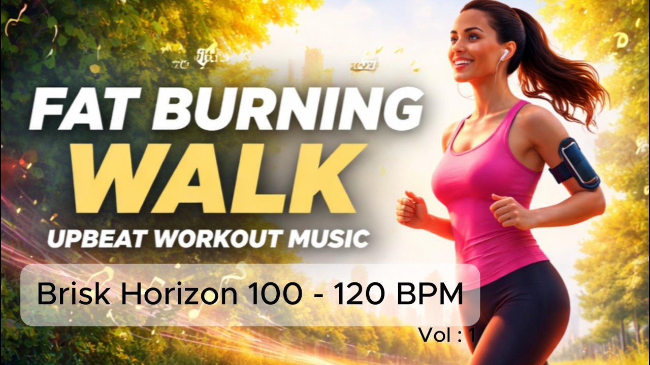 Fat Burning Walking Music 110 BPM | 30 Min Walking Workout for Weight Loss Vol 1