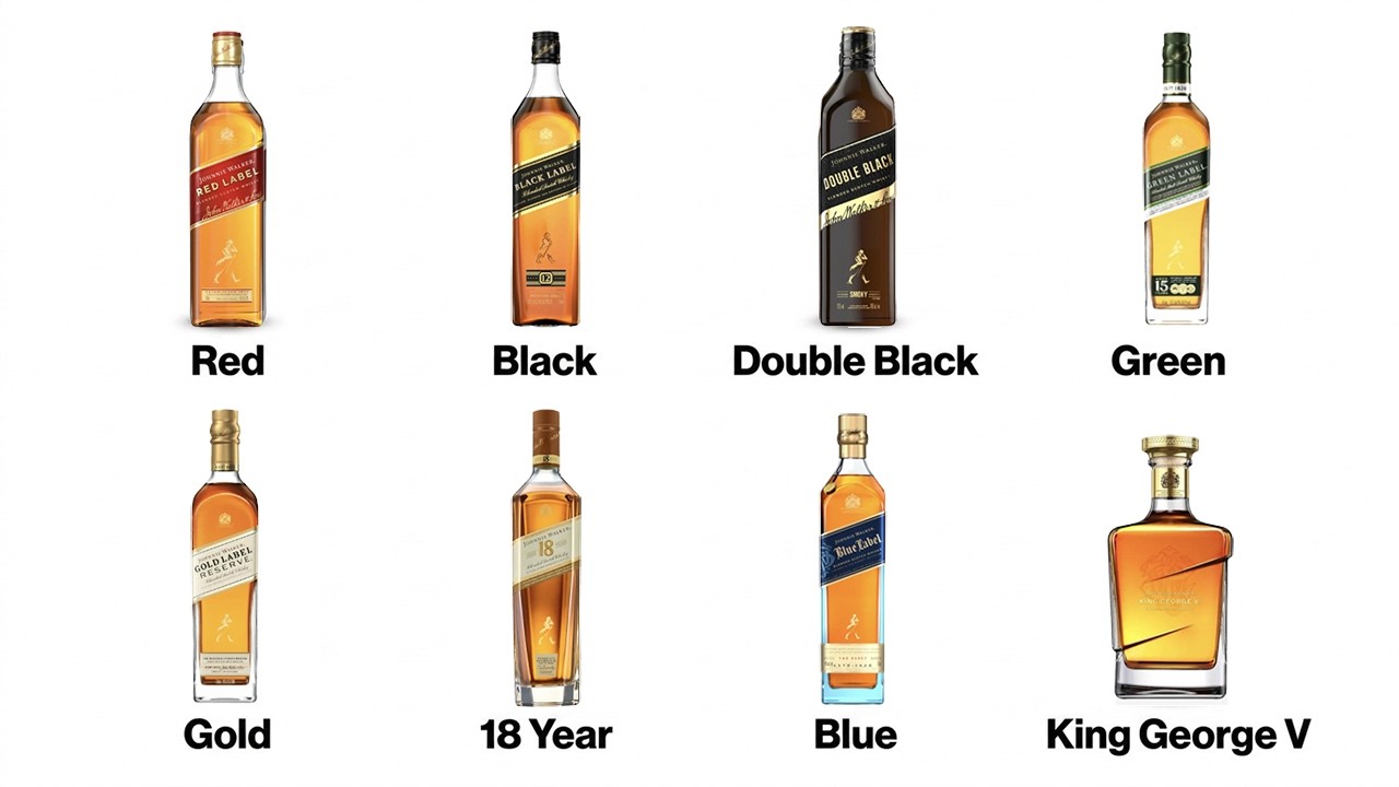 Every Type of Johnnie Walker Explained in 11 Minutes