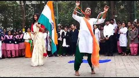 Dance performance by student of Apex college of physiotherapy