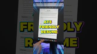 Unlock Your Dream Job: How to Create an ATS-Friendly Resume #cv #viral #resume #reels