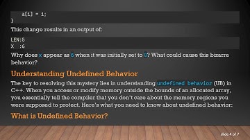 Understanding Undefined Behavior in C+ + : What Happens When You Violate Array Bounds?