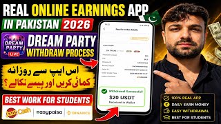 🔥 Dream Party Earning App 2026 Review | Real Earning App in Pakistan? Complete Withdraw Process screenshot 1
