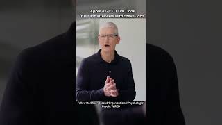 Apple ex CEO Tim Cook Best First Interview Moment Steve Jobs #appleceo #timcook #apple #entrepreneur