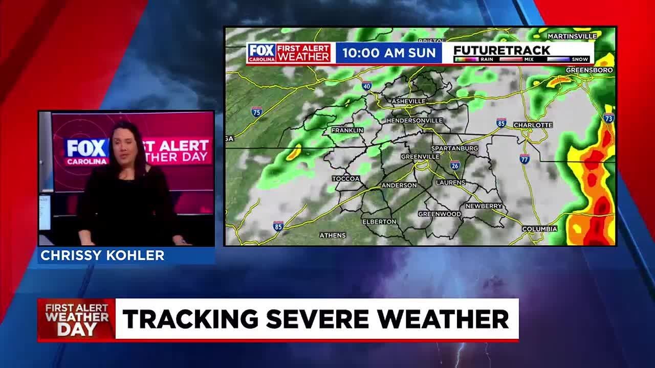 Sunday storms begin winding down - YouTube