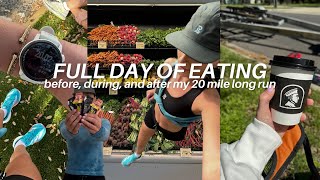 Full Day Of Eating | 20 Mile Long Run | Boston Marathon Training