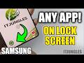 How to Add Custom App to Lock Screen Corner on Samsung
