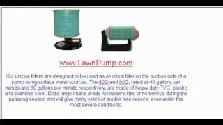 SPRINKLER IRRIGATION FILTER from pond lake water filter check valve