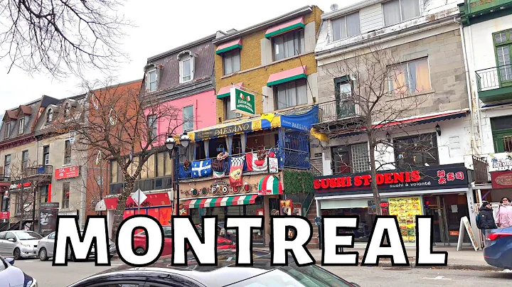 Montreal Walk : Saint Denis Street from Berri-UQAM...