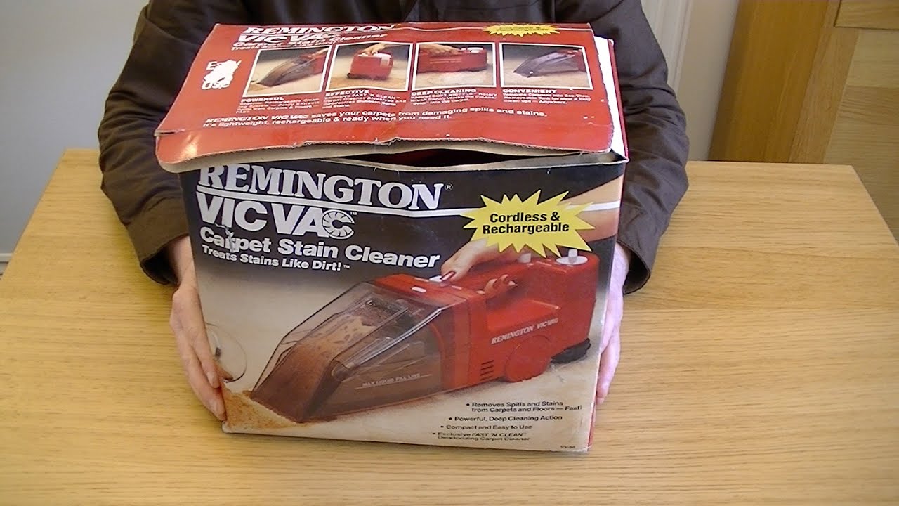 Vintage Remington Vic Vac Carpet Stain Cleaner Unboxing & First Look