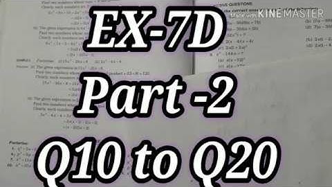 RS Aggarwal Class 8 EX 7D Part 2 ||rajmithstudy
