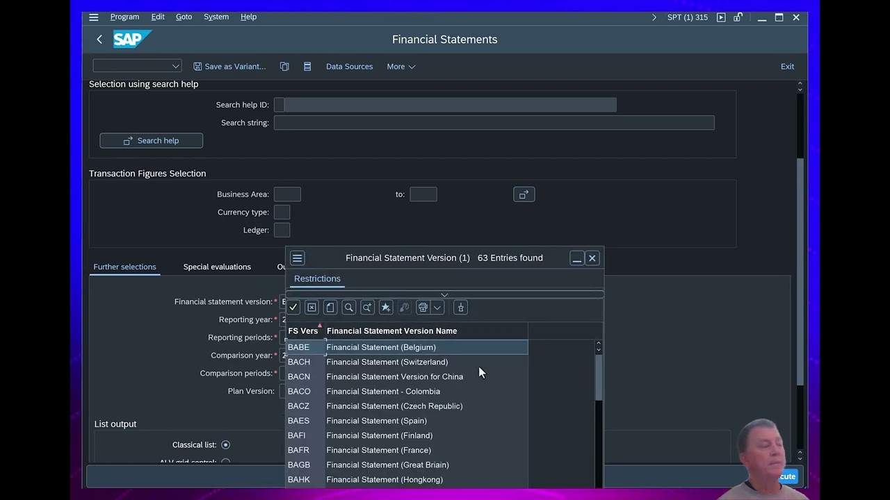 SAP Account Balances (S_ALR_87012284)