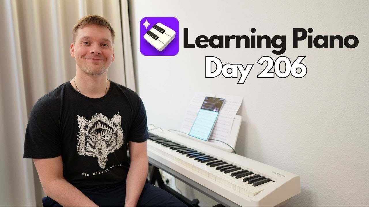Learning Piano Day 206 -- Alfred's Adult All-In-One Course Level 1, Page 69, Alpine Melody
