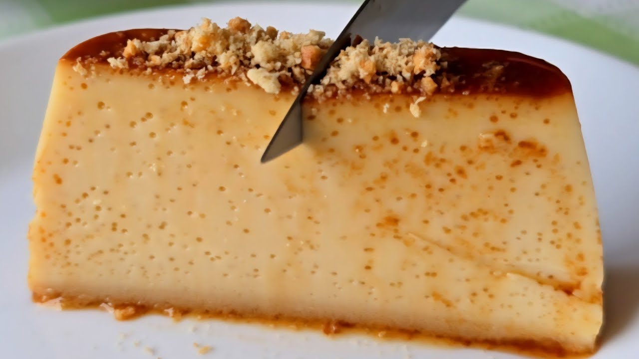 ⭐️. EL POSTRE de AÑO NUEVO🎄MÁS RICO y FÁCIL en 2 MINUTOS , 🎄Flan de Turrón❤4 ingredientes💖