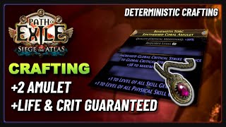 PoE 3.17 - Crafting a +2 Amulet with Life and Crit