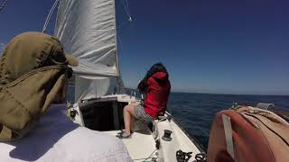 chiquiqui 9 - Sonata sailing and tacking by Artys post 102 views 3 years ago 3 minutes, 35 seconds