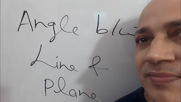 angle between line and plane point of intersection of line and plane by Hd sir kota faculty
