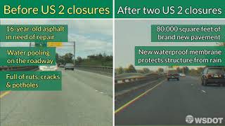 US 2 Paving Before and After