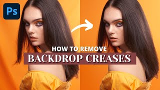 How to Remove Backdrop Creases in Photoshop & Refine Stray Hairs [How to Smooth Wrinkled Backdrops]