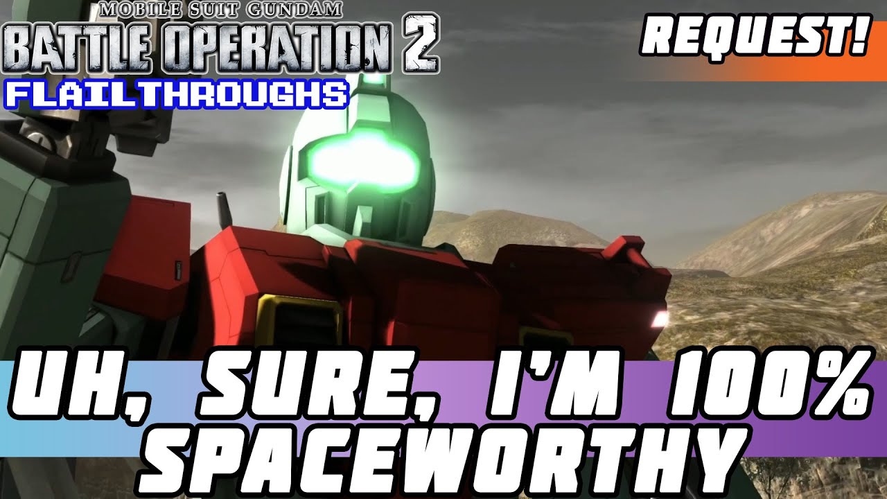 Gundam Battle Operation 2 Request: GM Ground Type Tries On The Standard RGM-79 Red Shirt