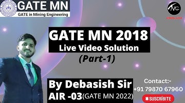 PYQ of GATE MN 2018 Solution Part- 1