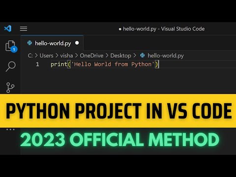 How to Write & Run Python Program in Visual Studio | Run Python in VS Code (2023 Update)
