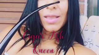 Cigar Ash Queen smoking pipe at Village Cigar Company in Oakville Ontario