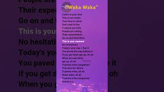 Waka Waka lyrics - Shakira (Time of Africa)  #shakira #waka