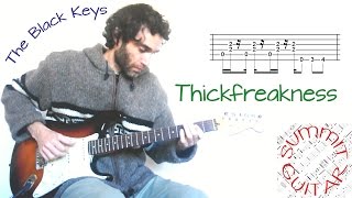 The Black Keys - Thickfreakness - Guitar lesson / tutorial / cover with tablature chords