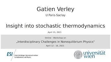 Gatien Verley - Insight into stochastic thermodynamics