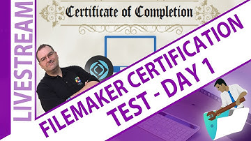 Discussing the FileMaker Certification Test w/ Richard - Day 1