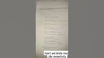 insert and delete operation JDBC connectivity #jdbc #javaprogramming #viral #youtubeshorts