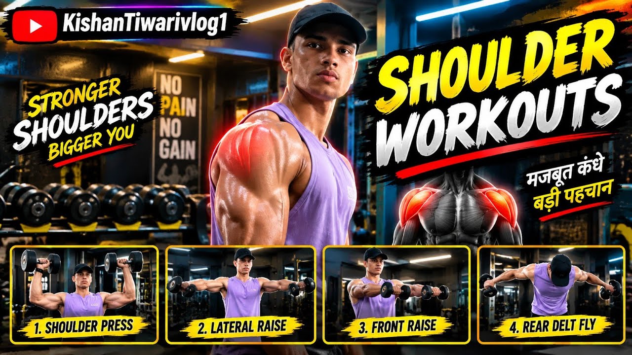 Shoulder Workout 🔥 Build Bigger & Stronger Shoulders | Best Shoulder ...