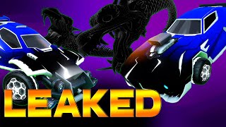 Rocket League Leaked Painted Items PAINTED DUELING DRAGONS and more!