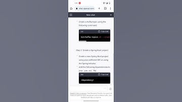 Kafka step by step implementation using spring ChatGPT #viral #youtubeshorts #shorts #chatgpt#java