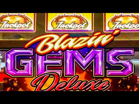 Blazin Gems Deluxe 3 Reel 9 Line Slot Progressive Jackpot