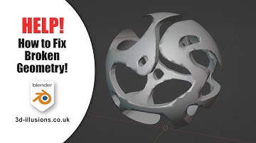 How to fix and avoid broken geometry in Blender.