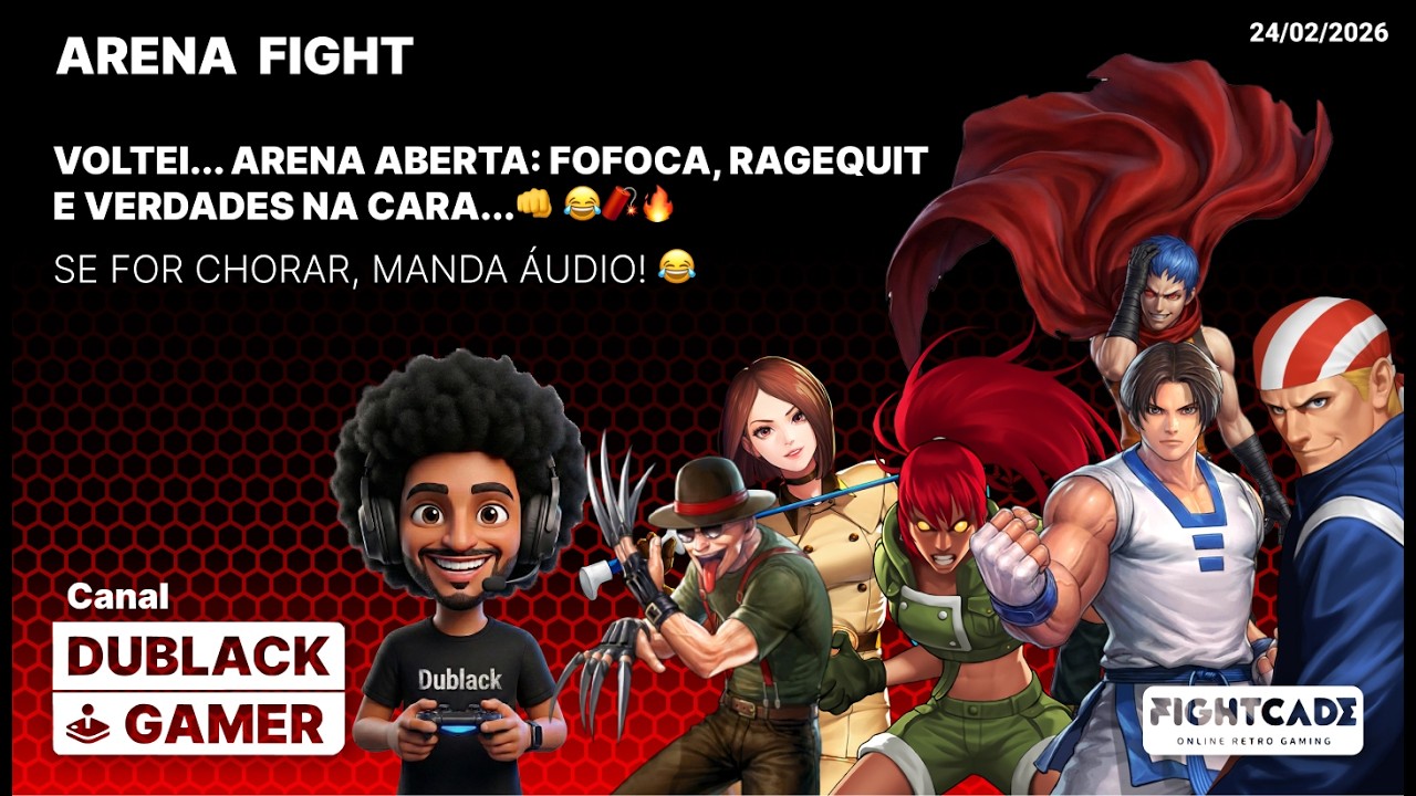 VOLTEI... ARENA ABERTA: FOFOCA, RAGEQUIT E VERDADES NA CARA.. | KOF 2002 | KOF15👊 😂🧨🔥