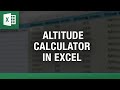 Altitude Calculator in Excel: Easily Calculate Elevations!