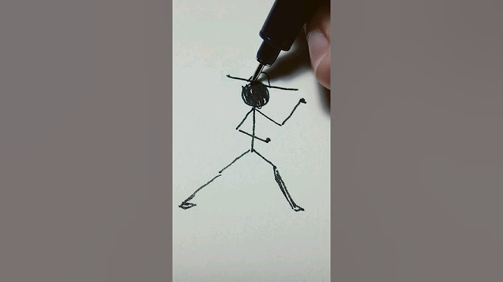 CARA MENGGAMBAR STICKMAN YANG BENAR #drawing #artdrawing #menggambar