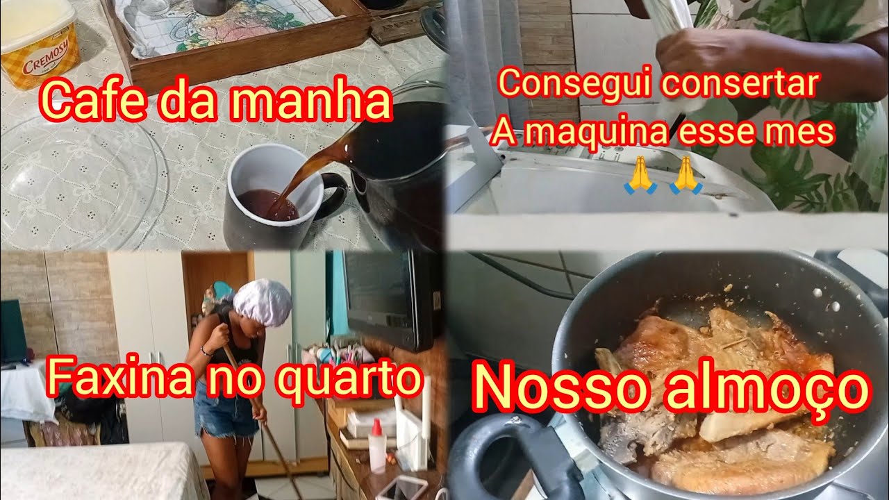ROTINA DO DIA 🔥: Café, Almoço, Compras e Organizei o Quarto 😄