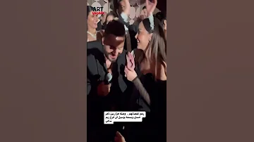 رغم انفصالهم وصلة هزار بين تامر حسني و بسمة بوسيل في فرح ريم سامي 