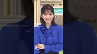 可愛いアナウンサーが水鉄砲に驚きリアクション💦Cute Japanese announcer reacts to a water gun! #アナウンサー #shorts #Japan