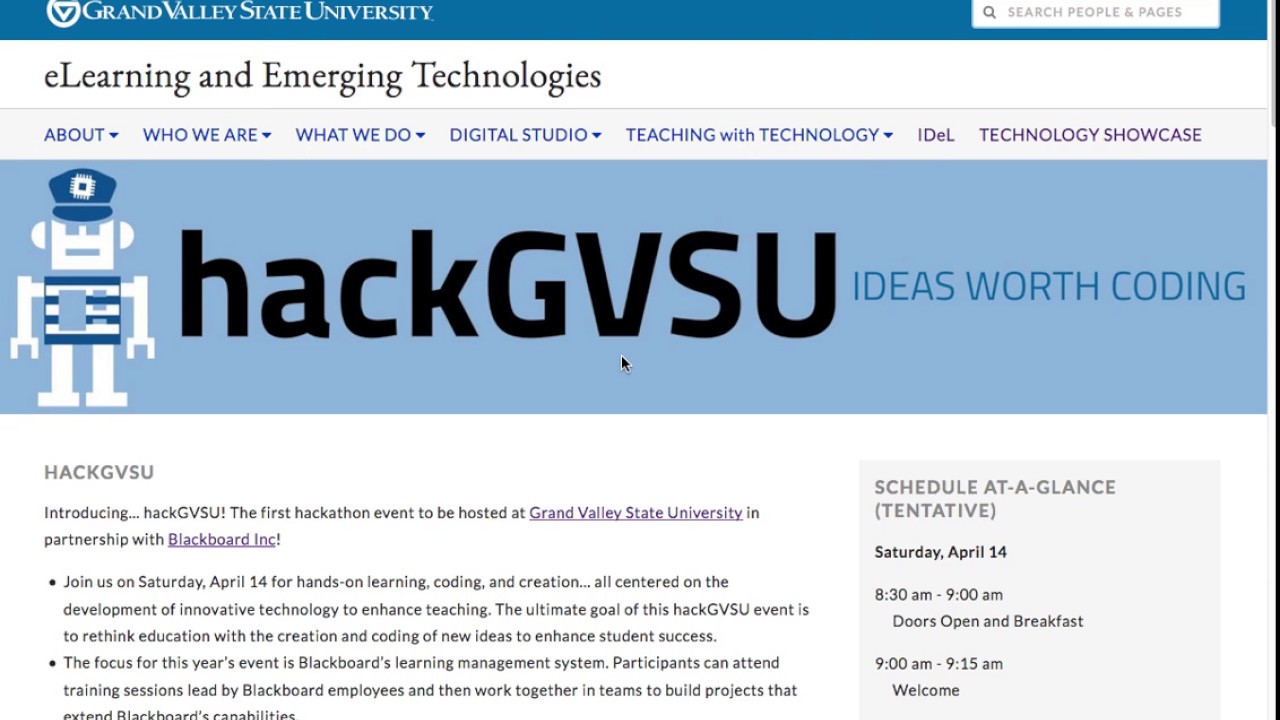 hackGVSU: REST API and LTI with Blackboard Learn